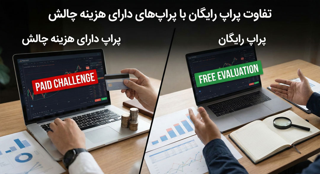 تفاوت پراپ رایگان با پراپ‌های دارای هزینه چالش
