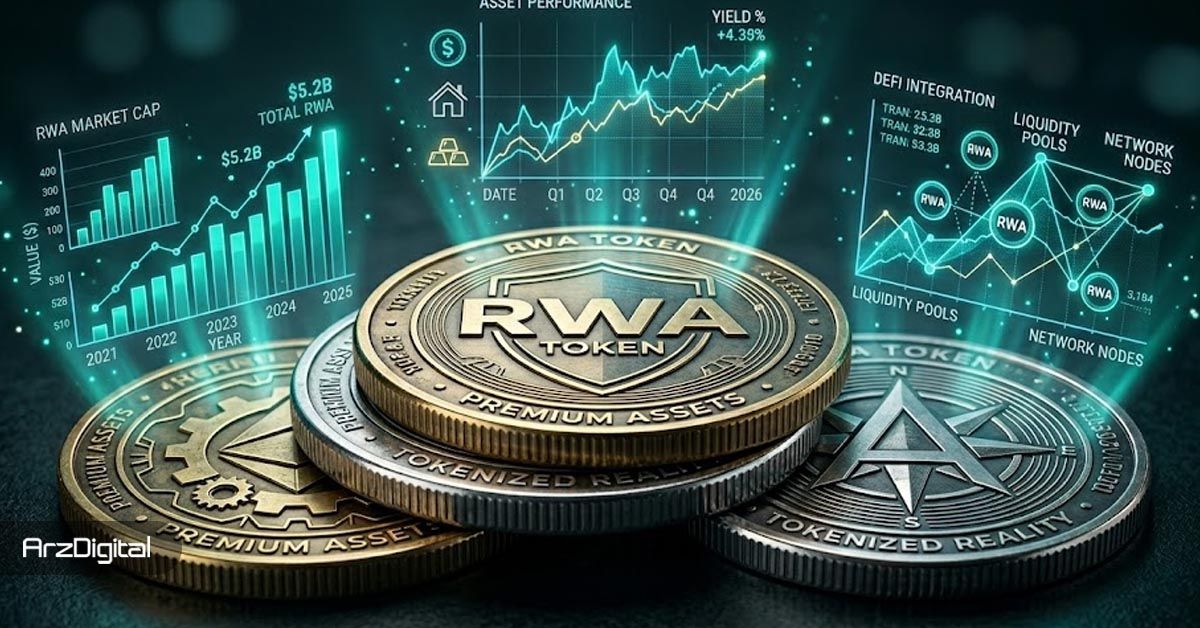 ارزش بازار RWA با جهش ۳۹۰ درصدی سهام توکنیزه به ۳۴ میلیارد دلار رسید ارزش بازار RWA با جهش ۳۹۰ درصدی سهام توکنیزه به ۳۴ میلیارد دلار رسید